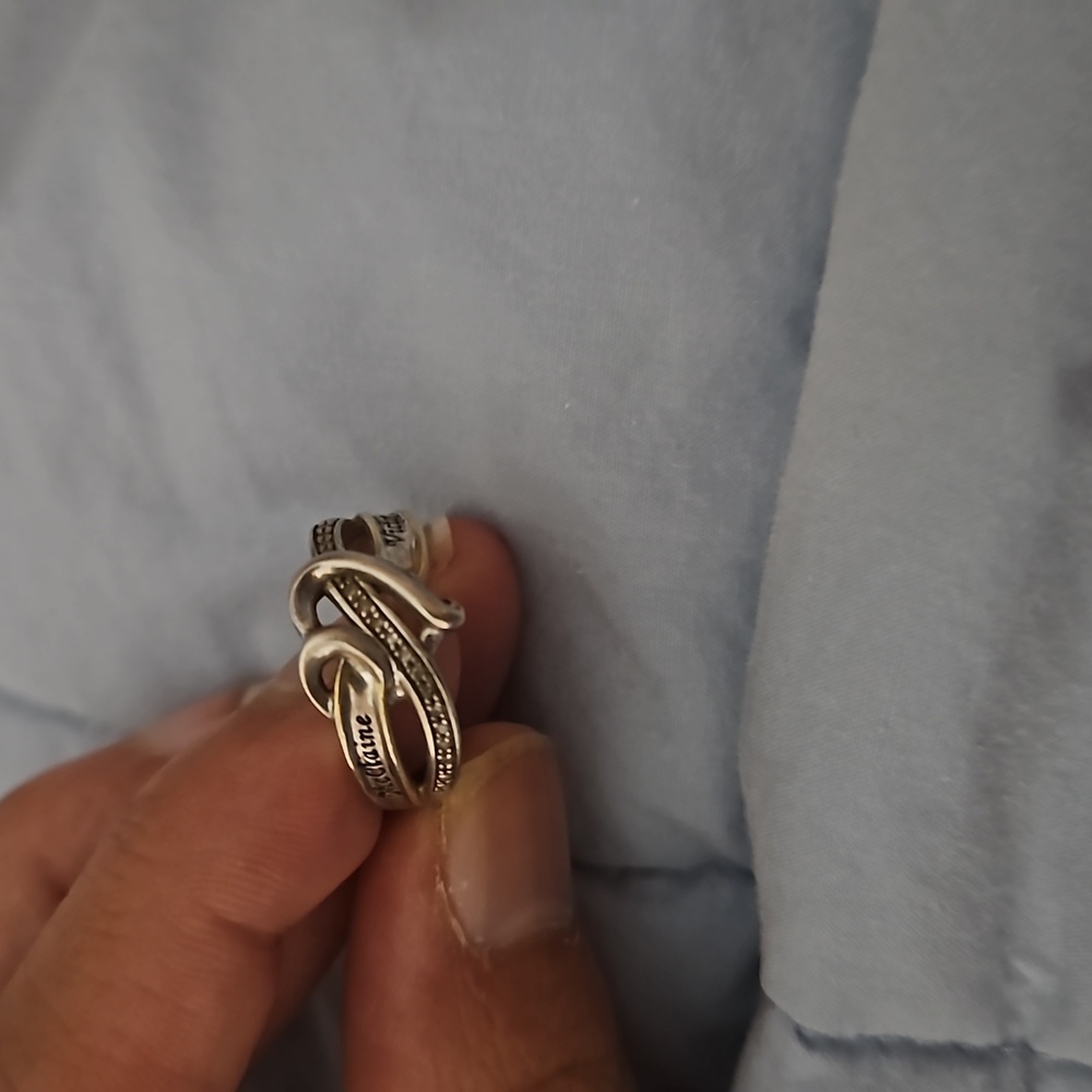 SOLD-Ribbon Heart Ring